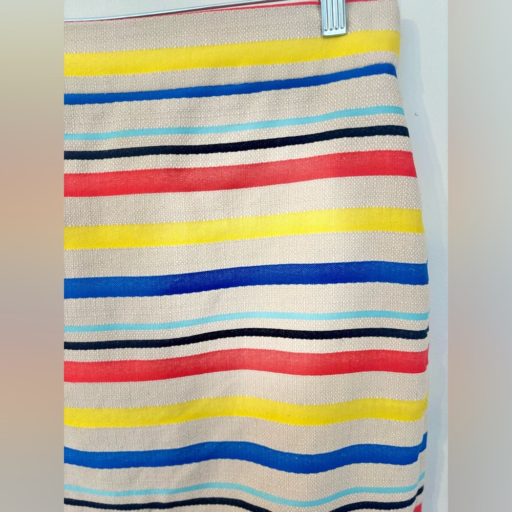 J. Crew Striped Pencil Skirt - Picture 4 of 10